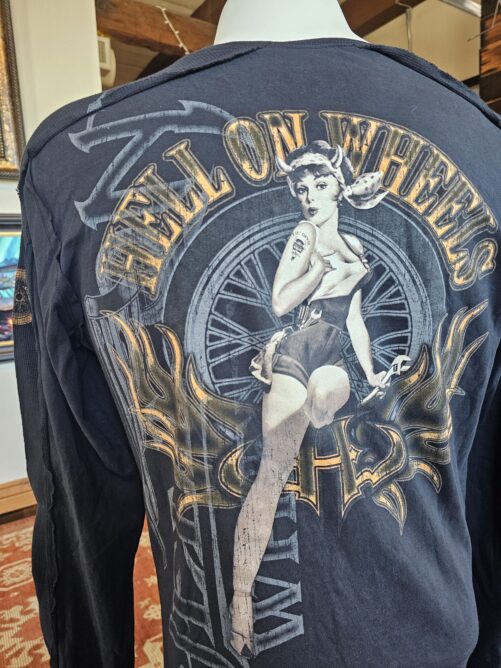 "HELL ON WHEELS' Long Sleeve T-shirt | Black