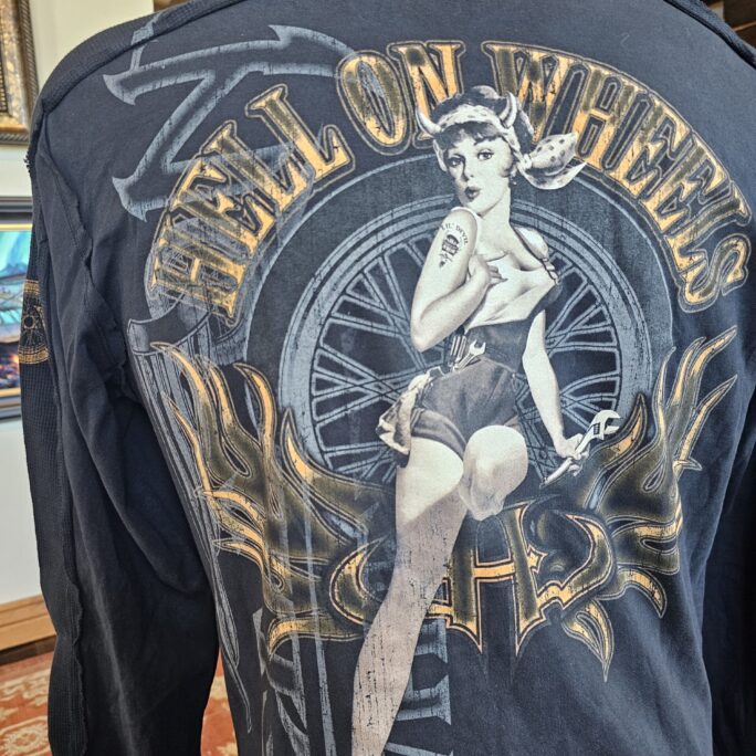 "HELL ON WHEELS' Long Sleeve T-shirt | Black