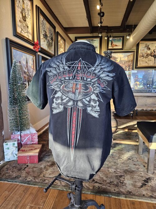 SPEED SHOP 66 Denim Shirt | Black - Image 2