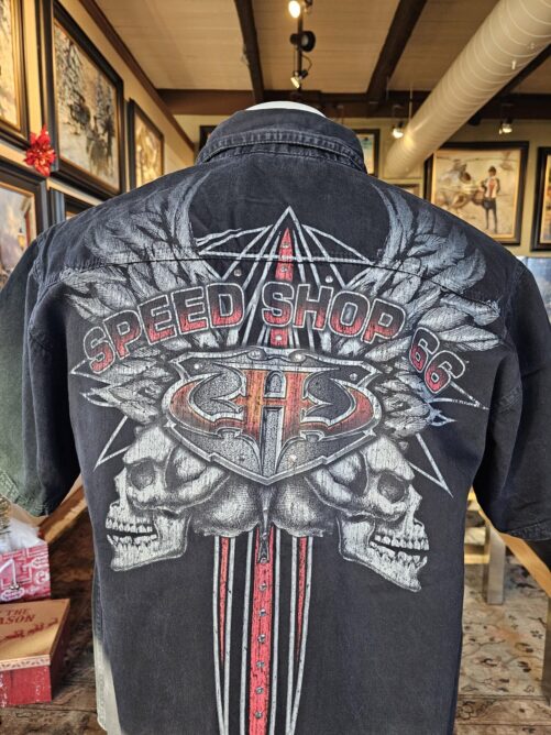 SPEED SHOP 66 Denim Shirt | Black
