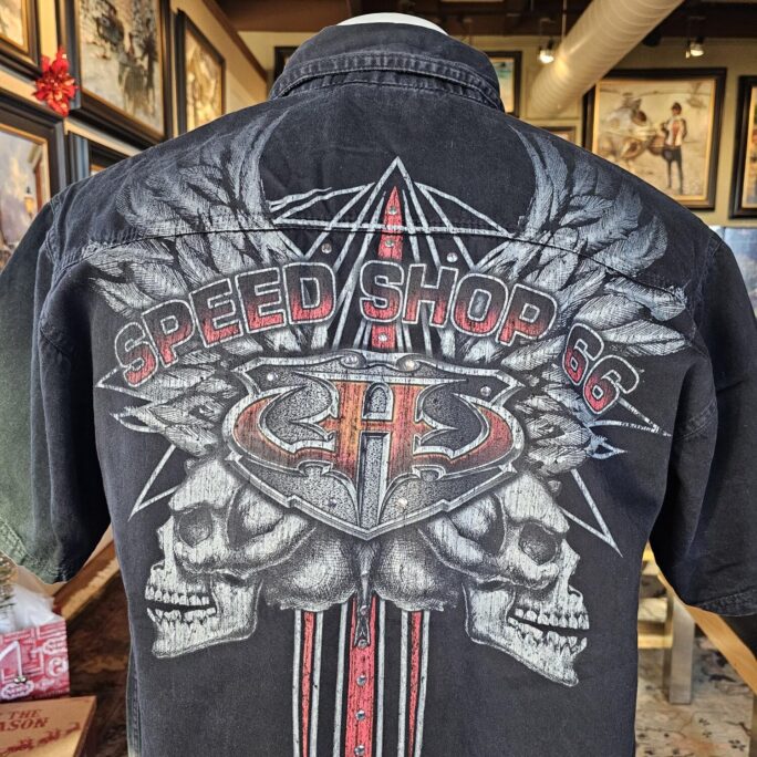 SPEED SHOP 66 Denim Shirt | Black