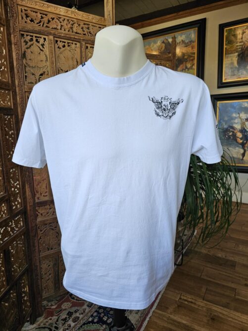 "LIVE FREE OR DIE" short sleeve t-shirt | white/black - Image 5